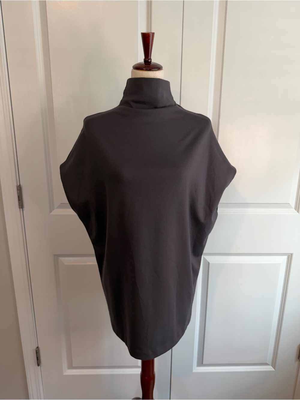 KAL RIEMAN Women’s Ponte Funnelneck Charcoal Size XS